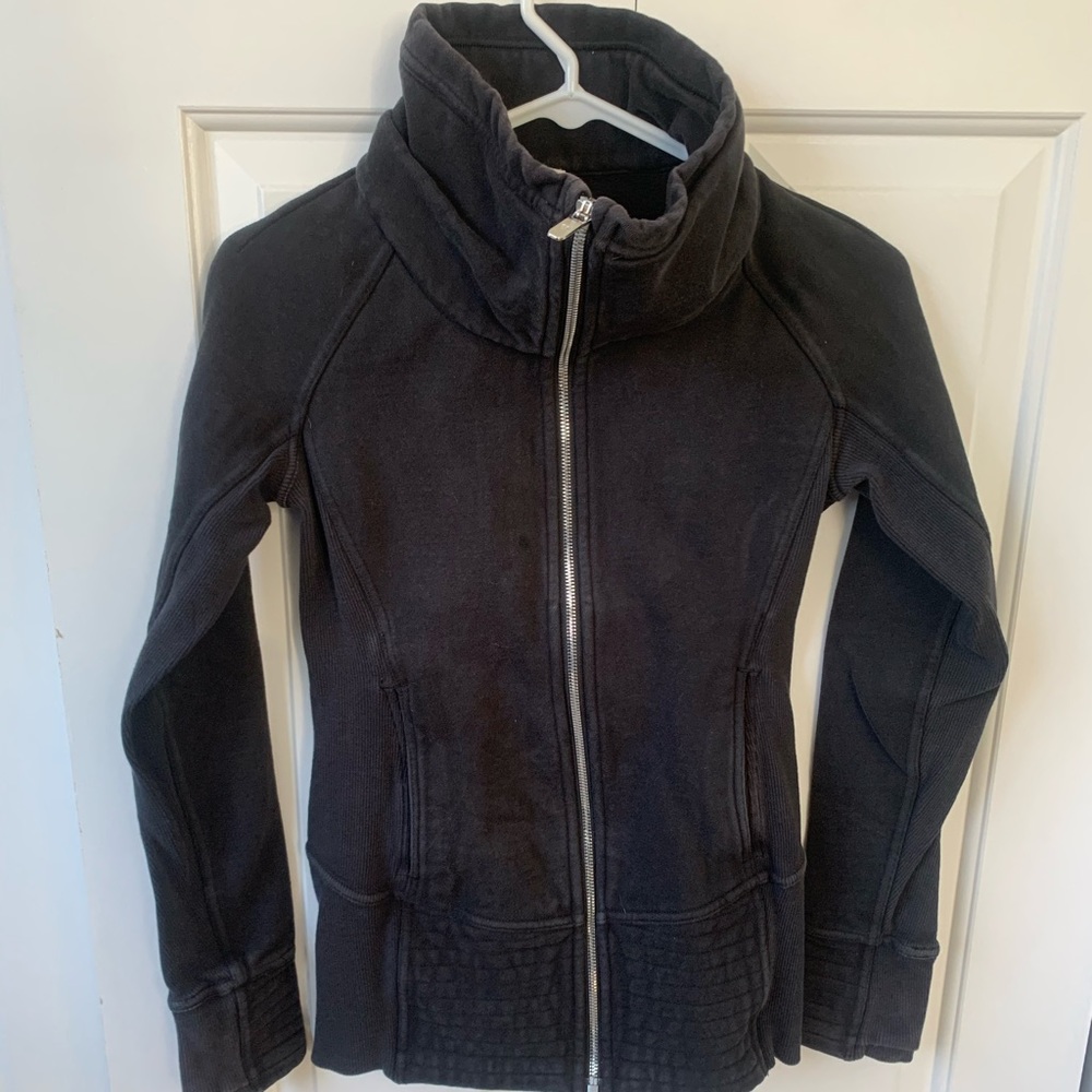 Lululemon zip up cowl neck sweatshirt.